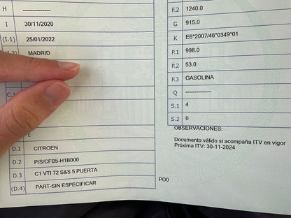 1º matriculación