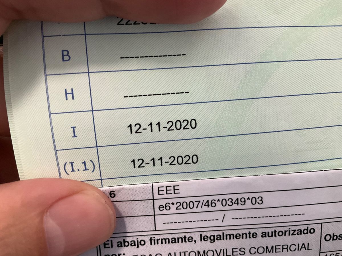 1º matriculación