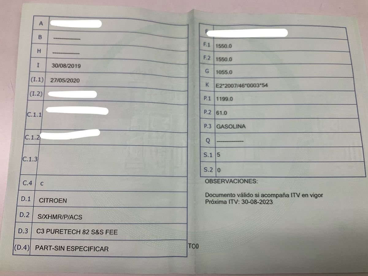 1º matriculación