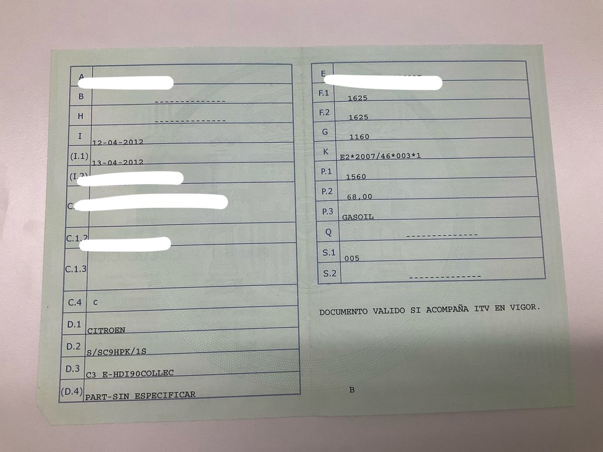 1º matriculación