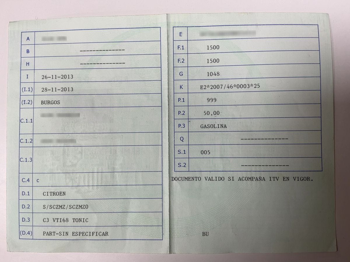 1º matriculación