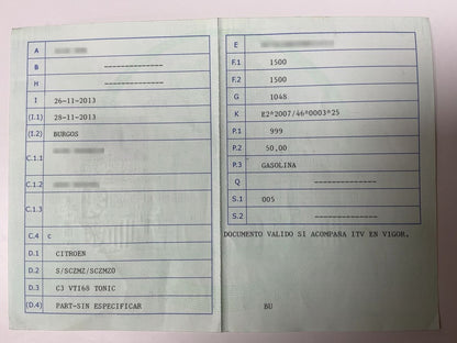 1º matriculación