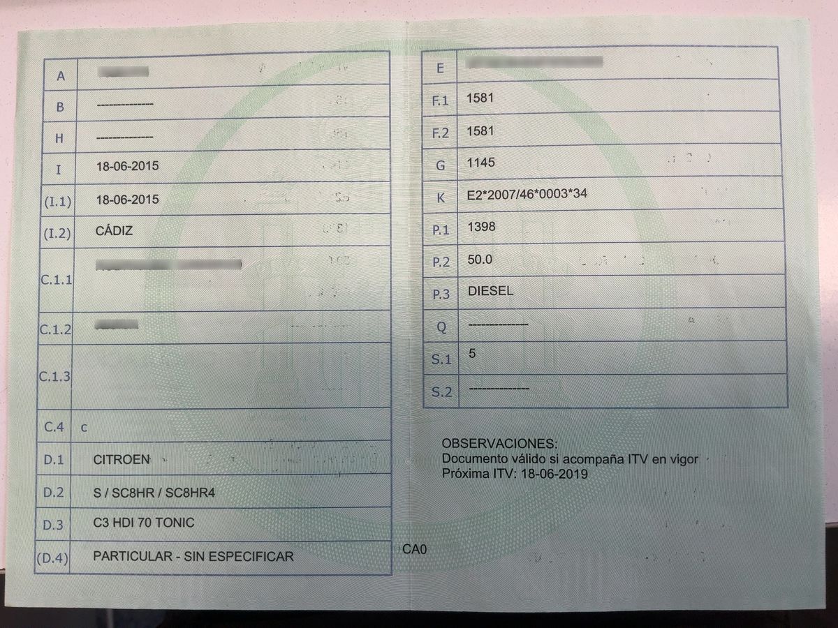 1º matriculación