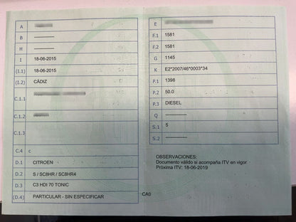 1º matriculación
