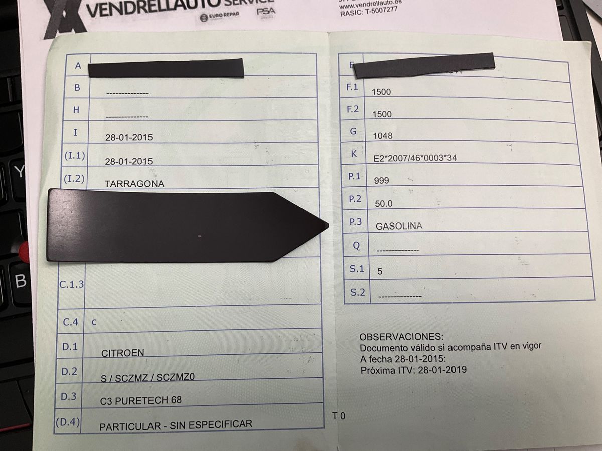 1º matriculación