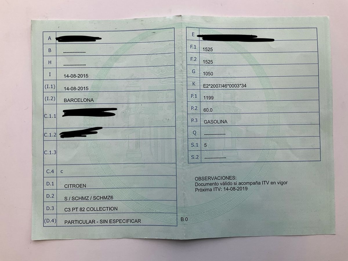 1º matriculación