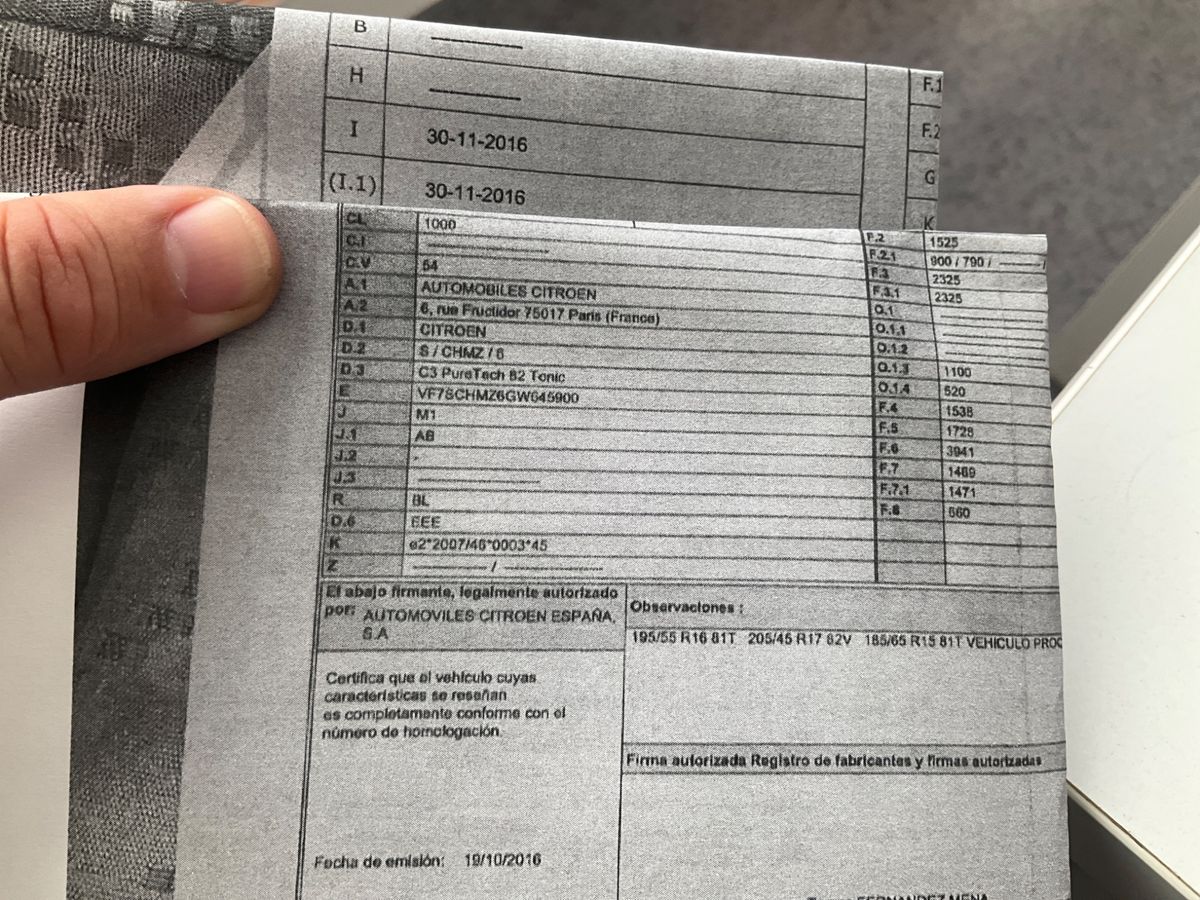1º matriculación