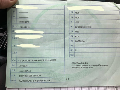 1º matriculación