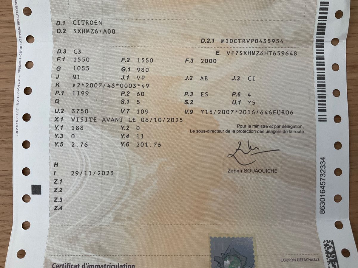 1º matriculación
