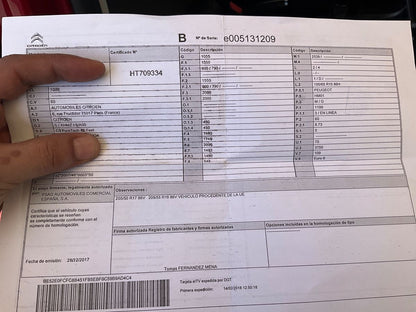 1º matriculación