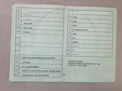 1º matriculación