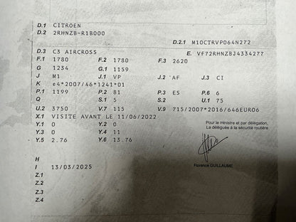1º matriculación