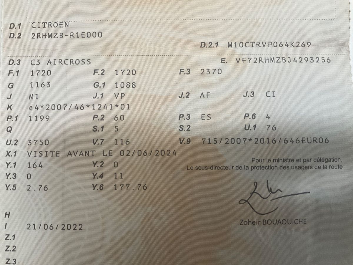 1º matriculación