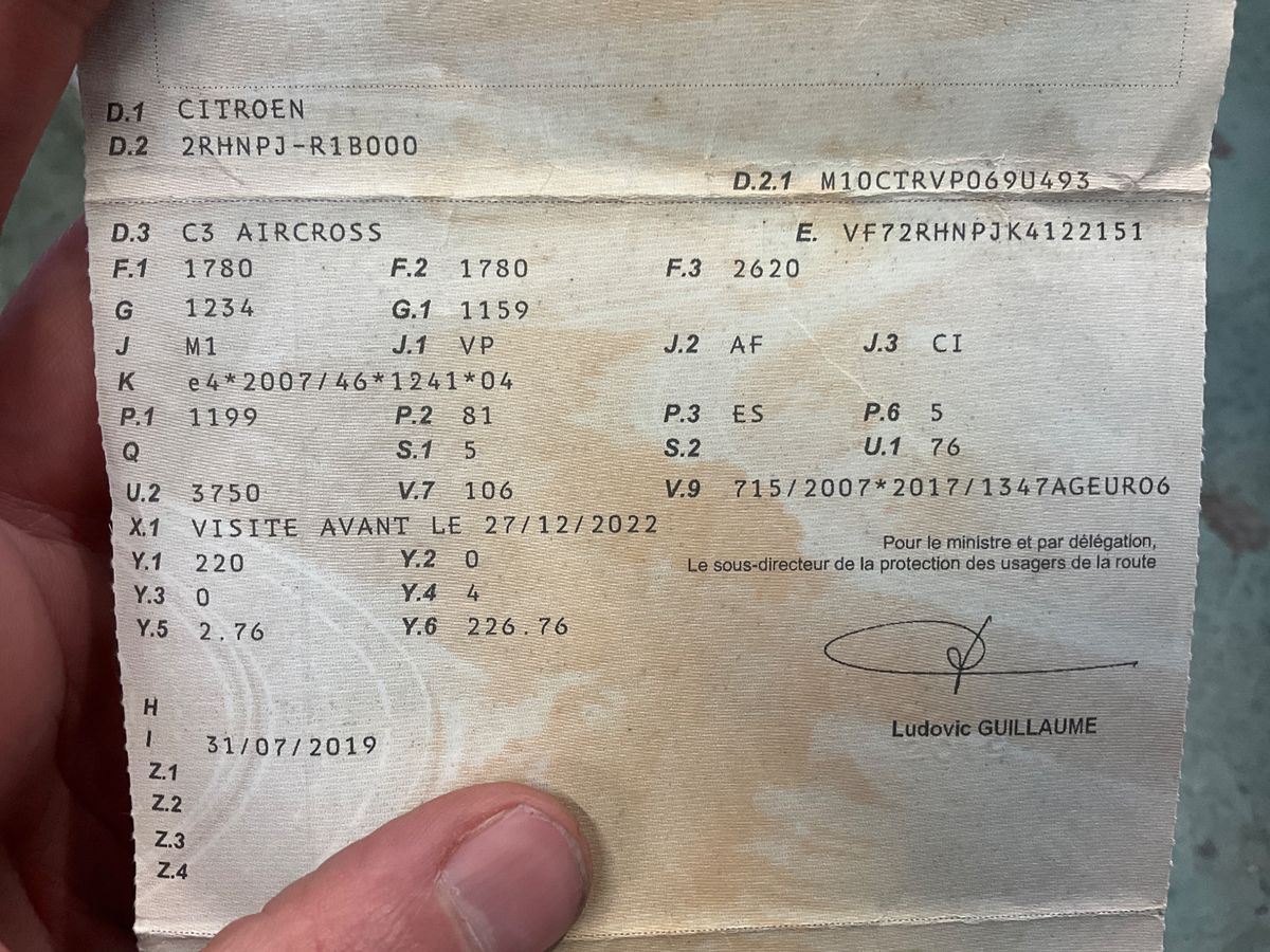 1º matriculación
