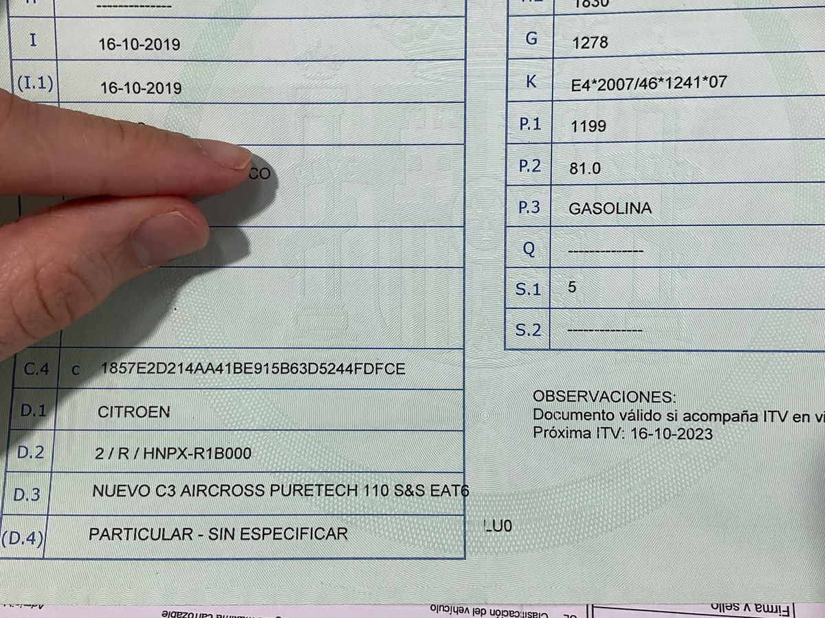 1º matriculación