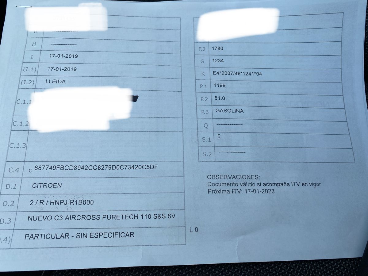 1º matriculación