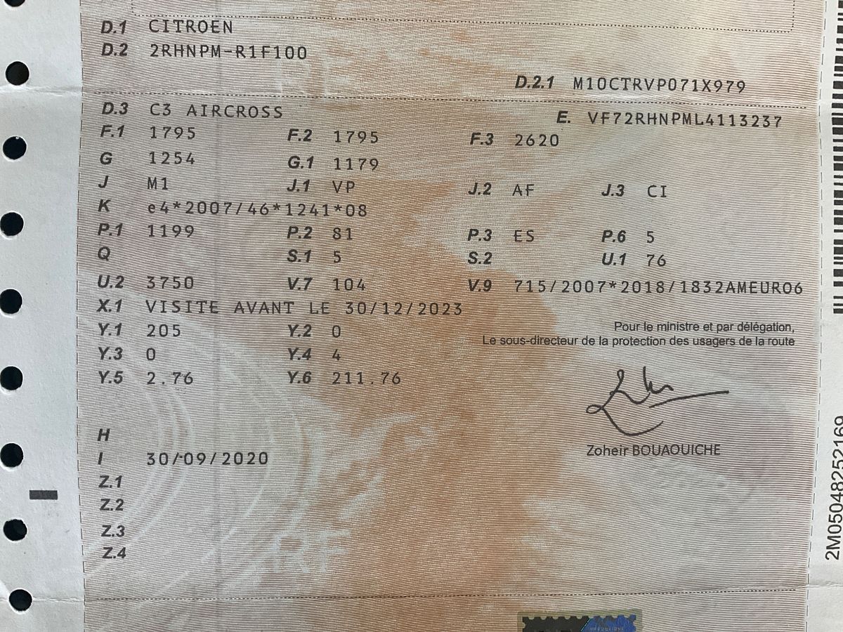 1º matriculación