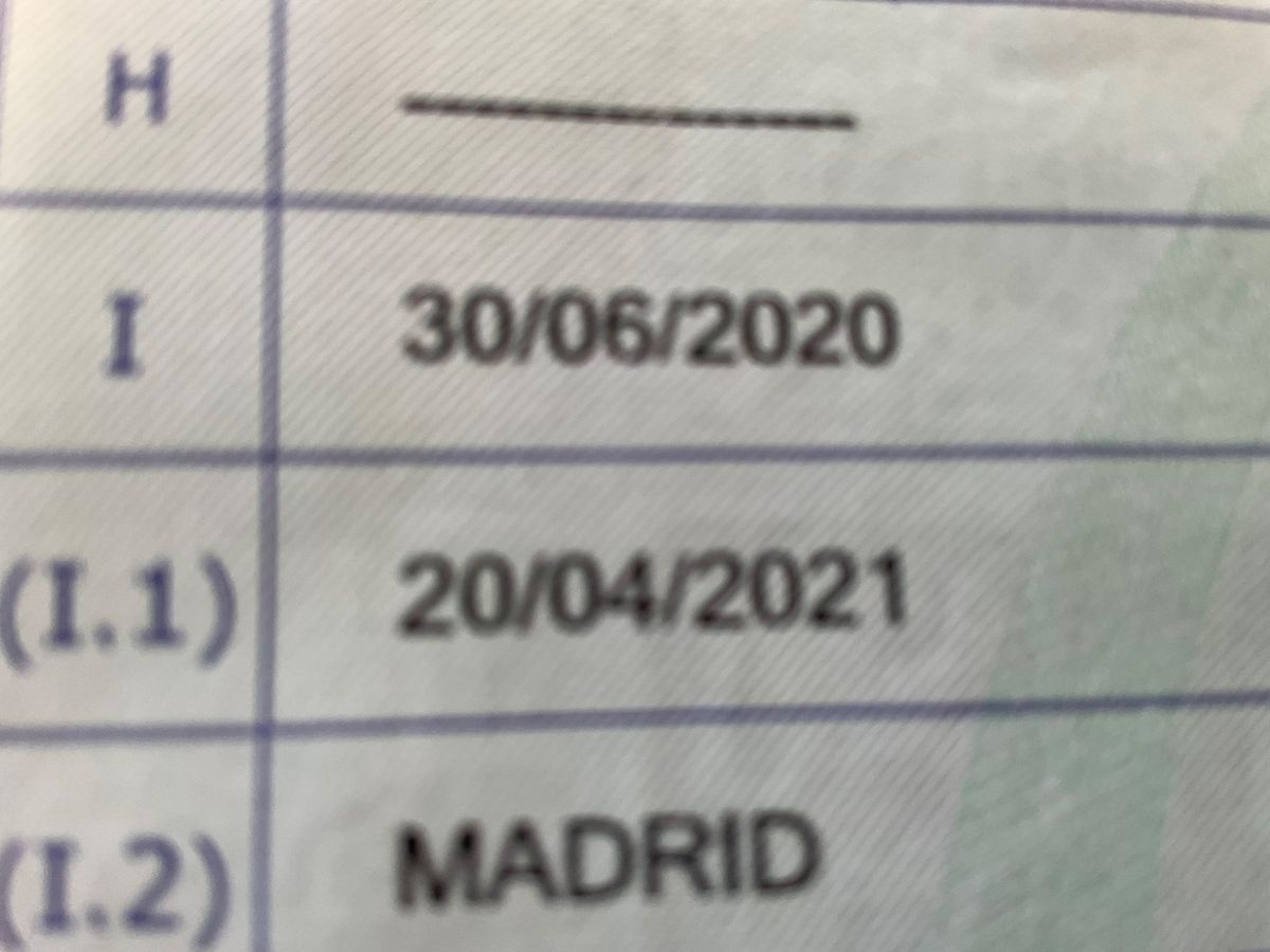 1º matriculación