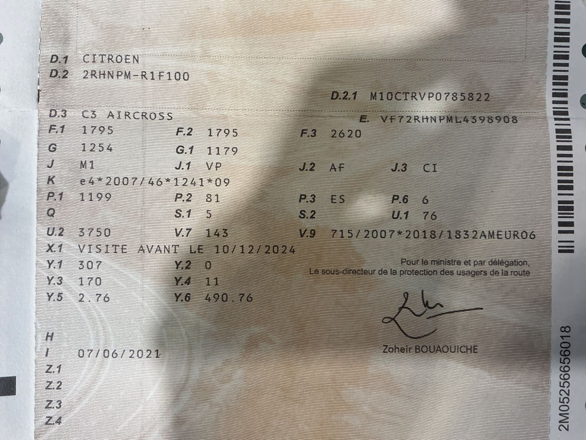 1º matriculación