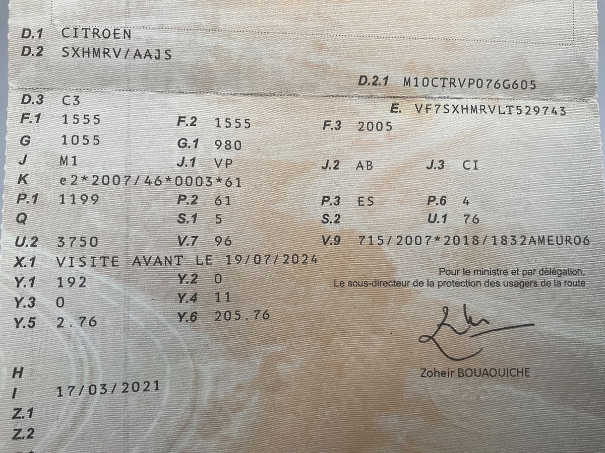 1º matriculación
