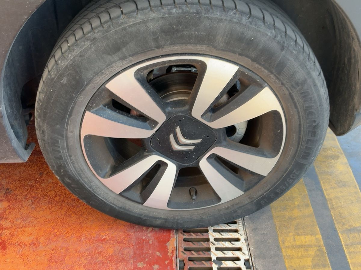 Rear left tire