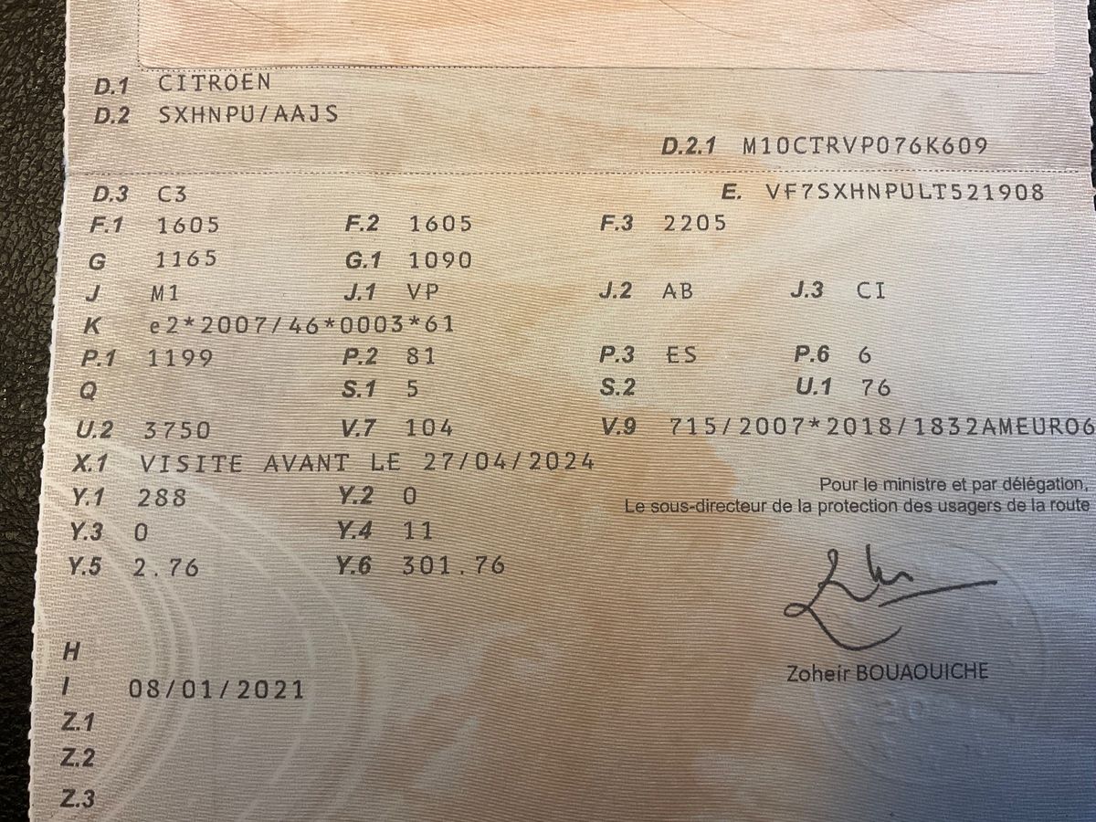1º matriculación