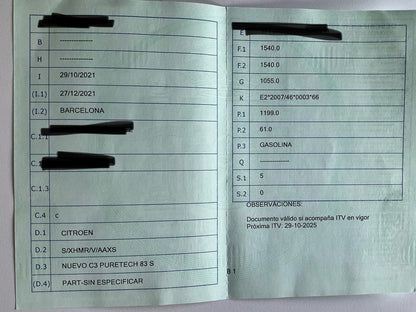 1º matriculación