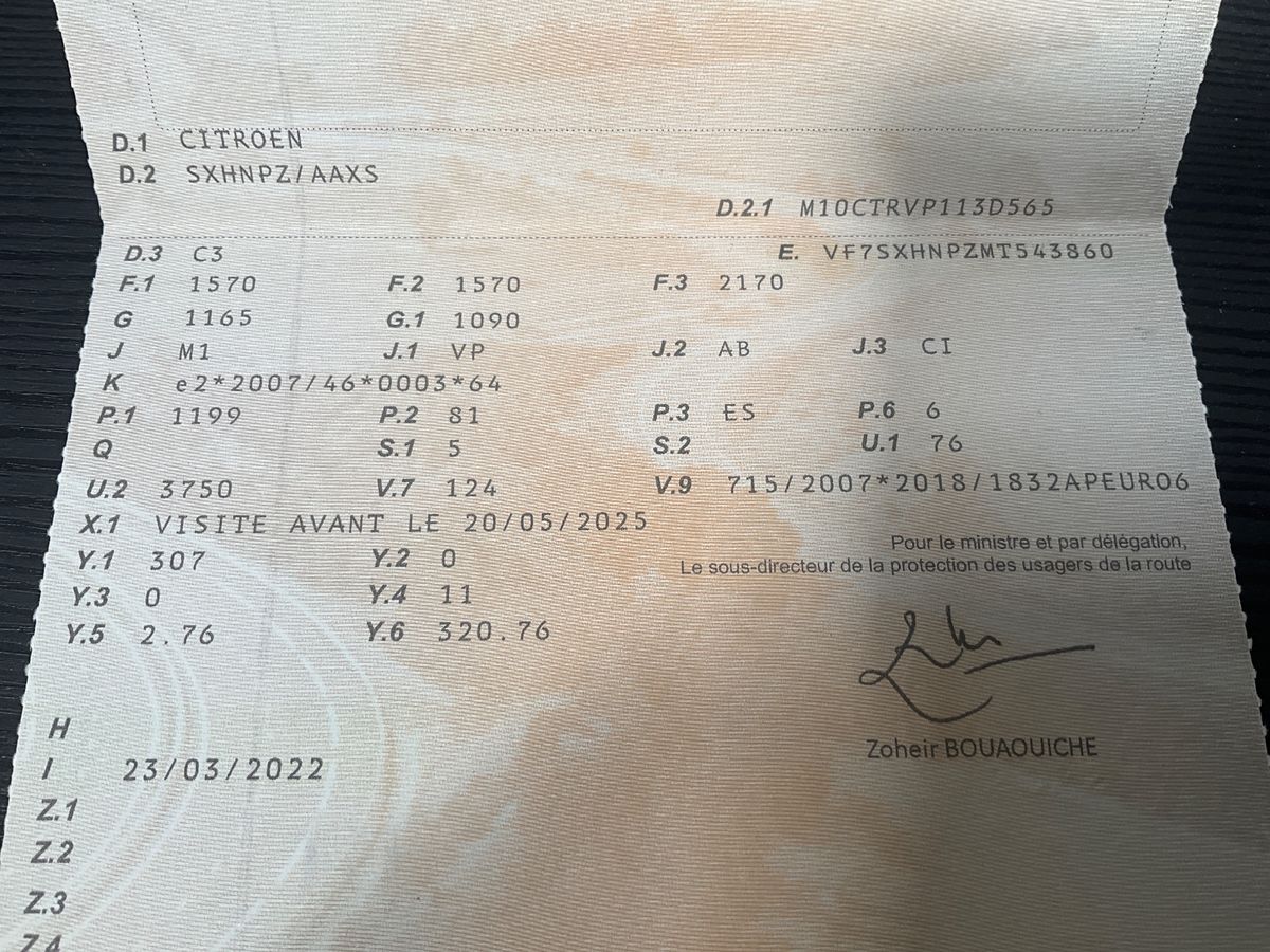 1º matriculación