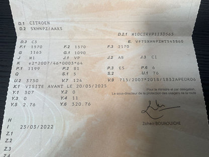 1º matriculación
