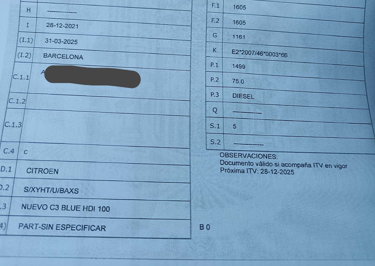1º matriculación