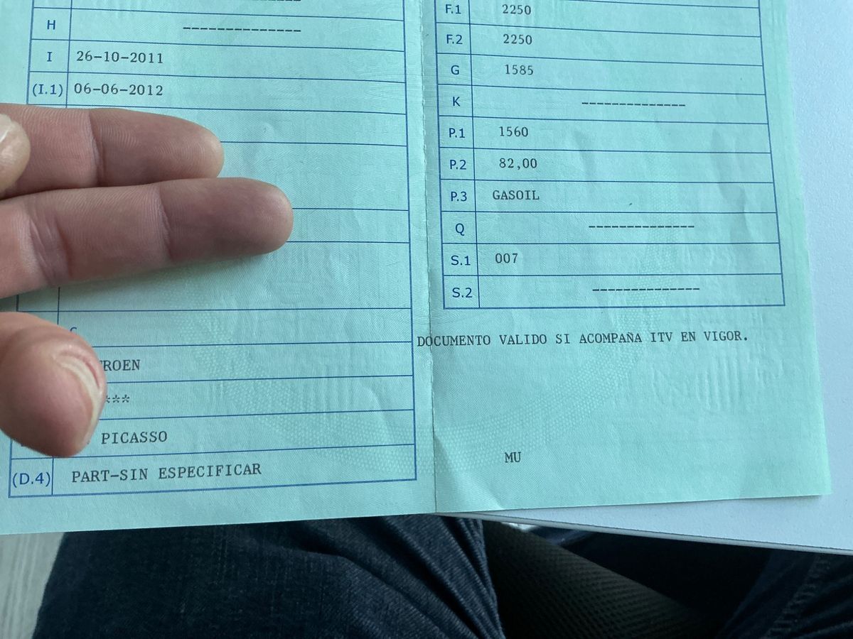 1º matriculación