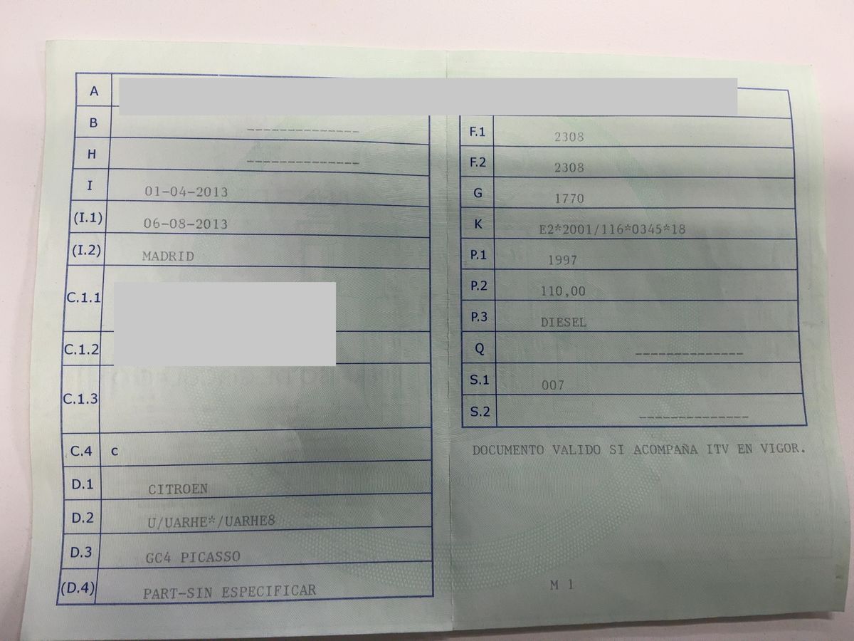 1º matriculación