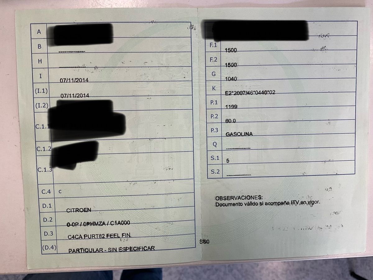 1º matriculación