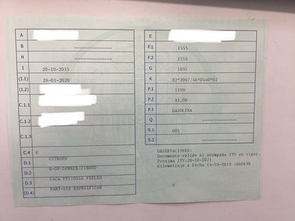 1º matriculación