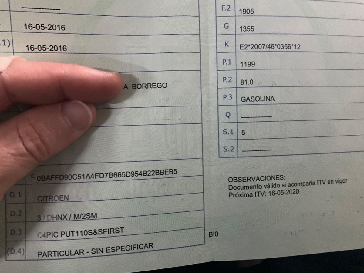 1º matriculación