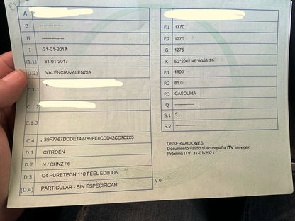 1º matriculación