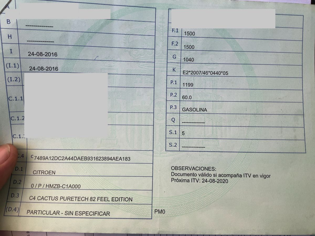 1º matriculación