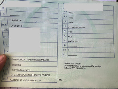 1º matriculación