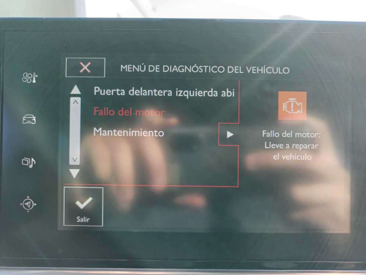 Testigo avería: motor Indicador de averia