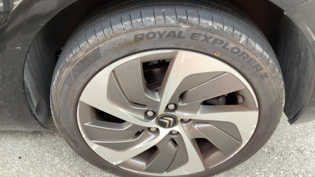 Rear left tire
