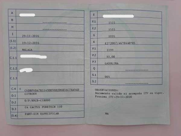 1º matriculación