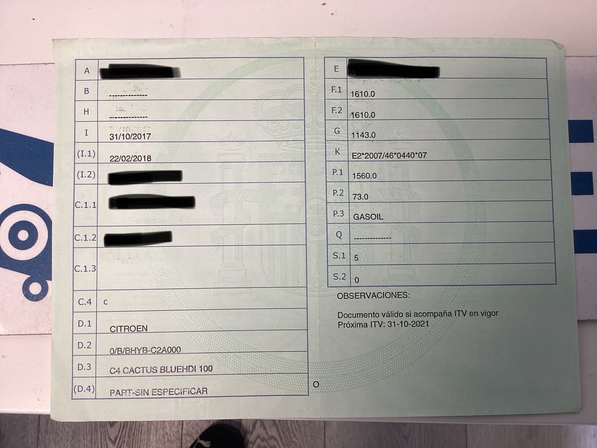 1º matriculación
