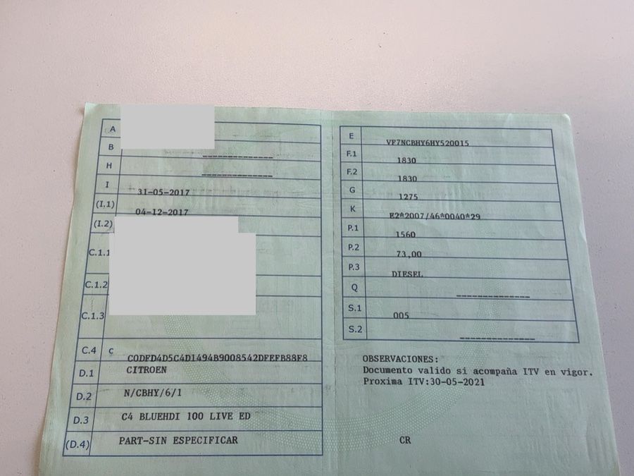 1º matriculación