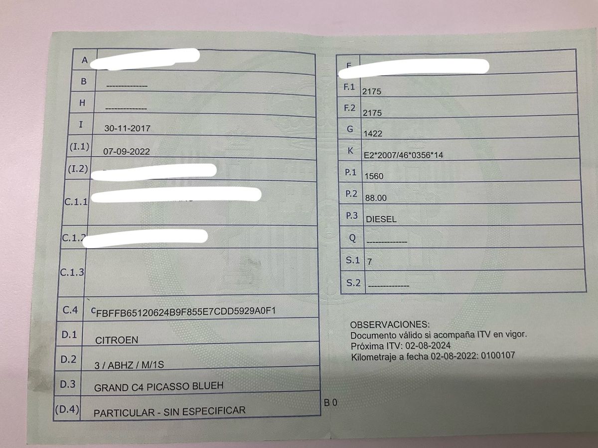 1º matriculación
