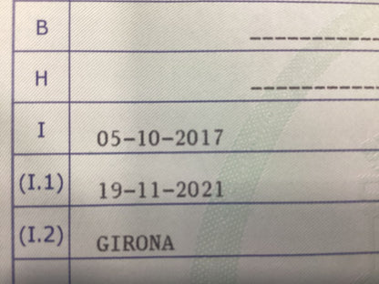 1º matriculación