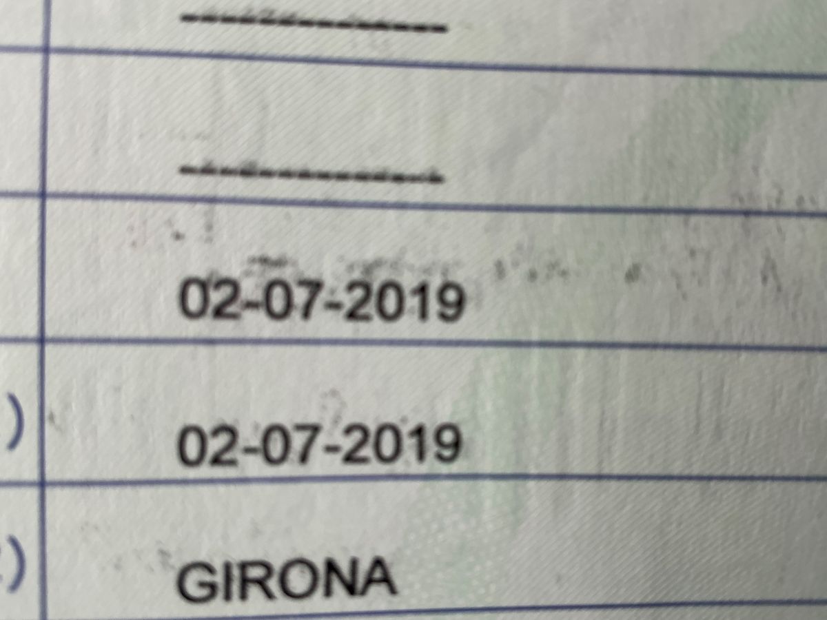 1º matriculación