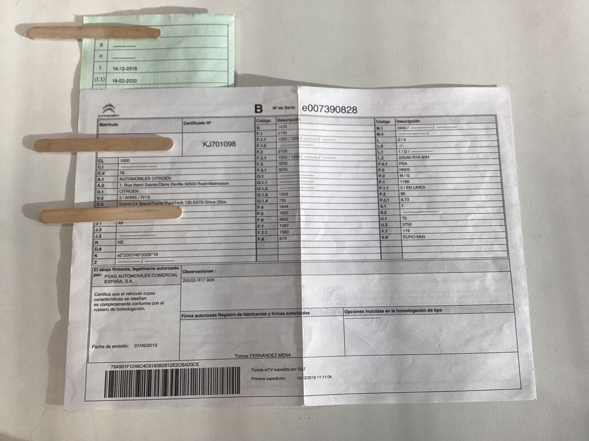 1º matriculación
