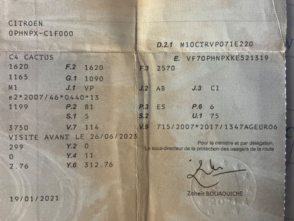 1º matriculación