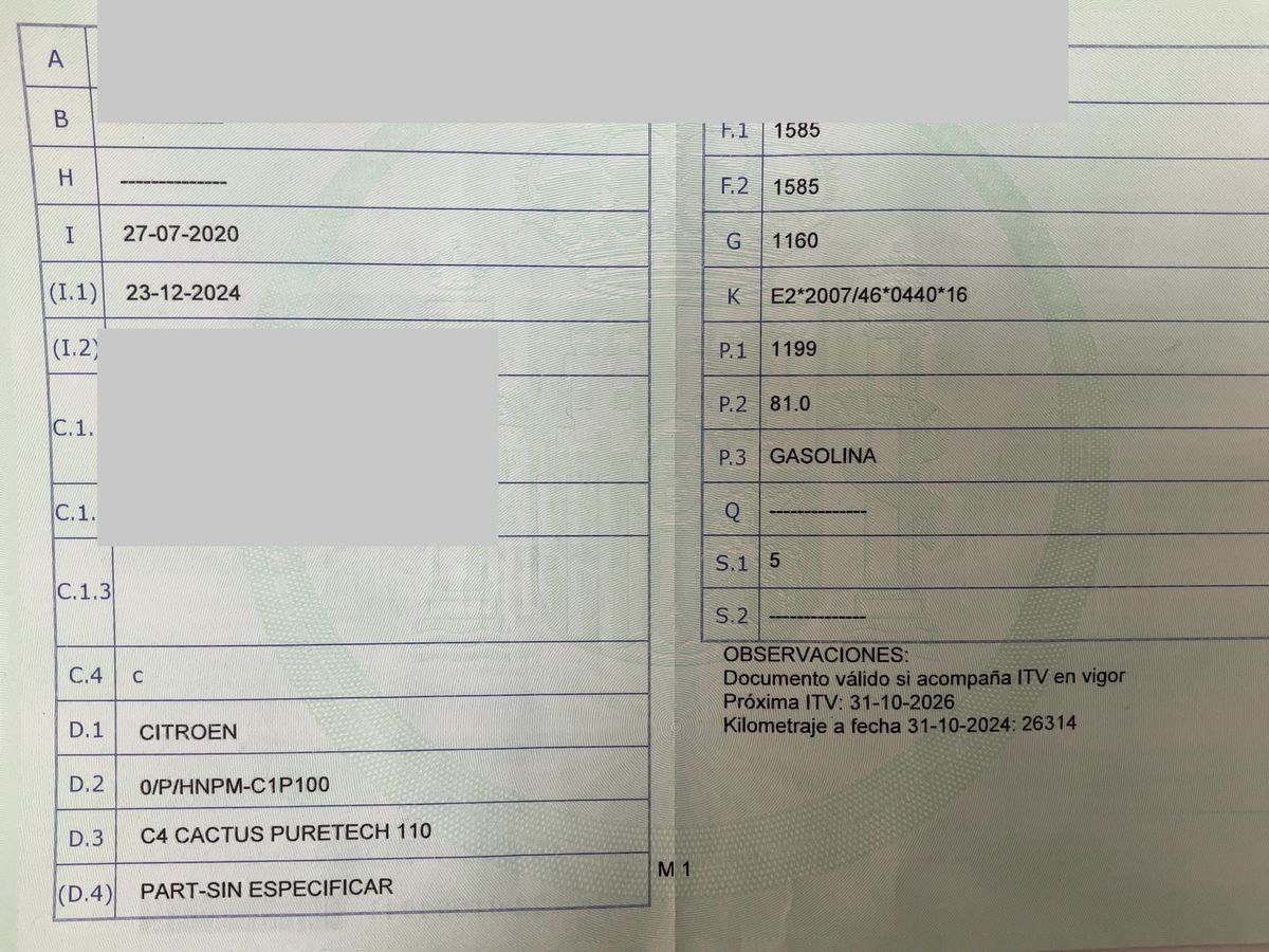 1º matriculación