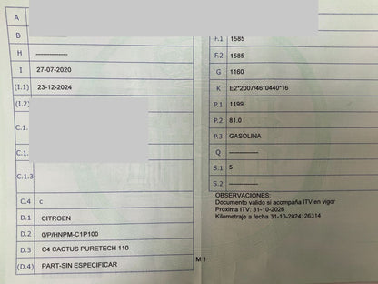 1º matriculación